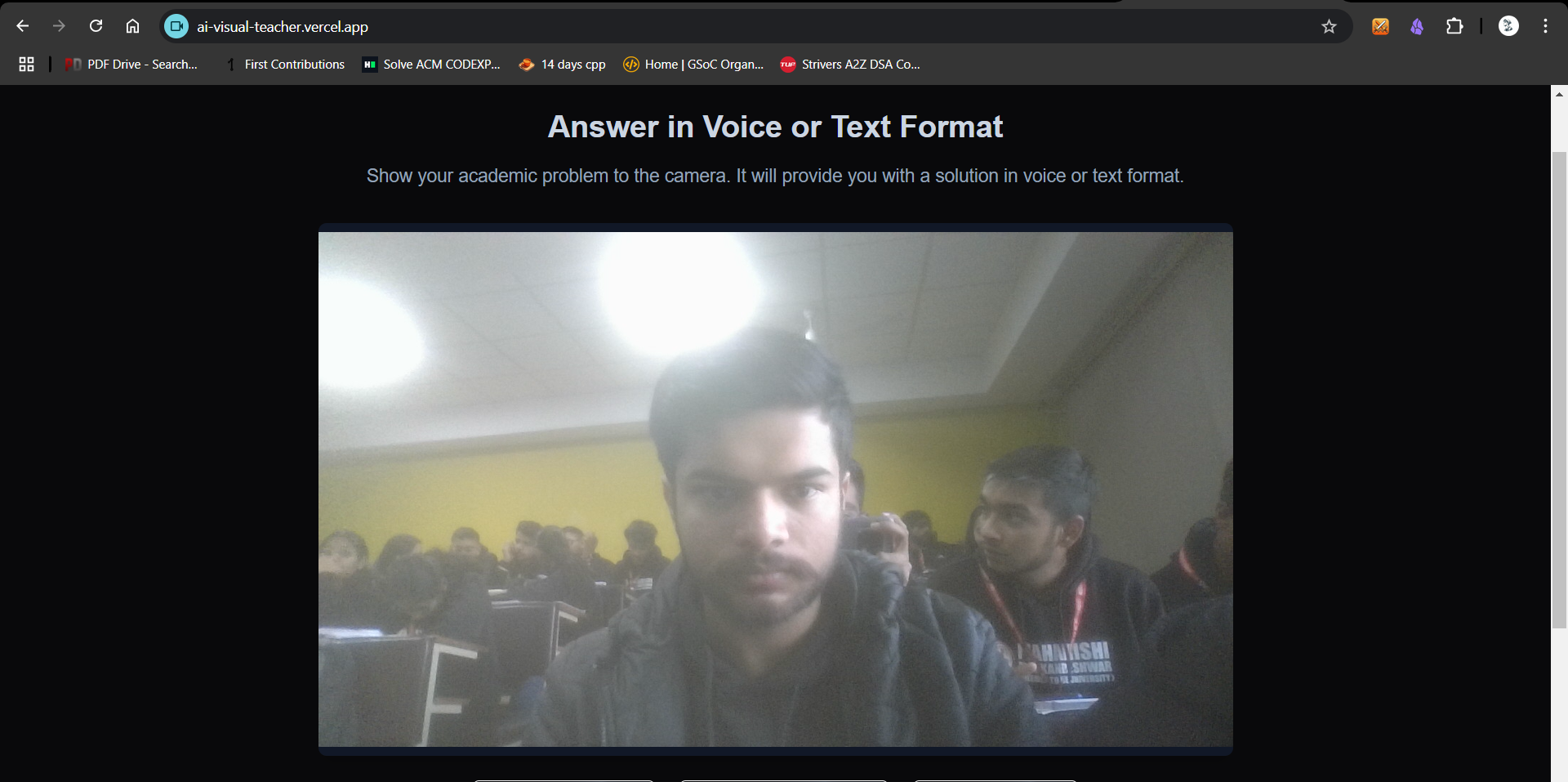 An AI Visual Teacher